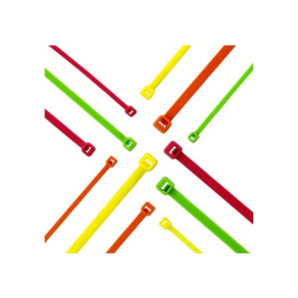 Cable Tie, 11-1/2 in L, 3 in Max Bundle Dia., Green, Nylon 6/6, 50 lb Strength, 1000 PK